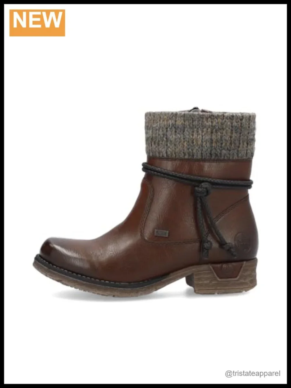 Women's Round Toe Block Heel Synthetic Leather Lace-Up Bootie Winter Casual